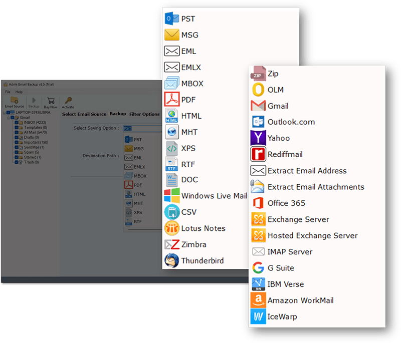 screenshot of Advik Gmail Backup Tool